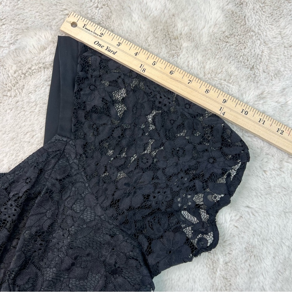 Torrid Babydoll Lace Puff Sleeve Top Sweetheart Neckline Plus Size 1 Stretch - Picture 13 of 13
